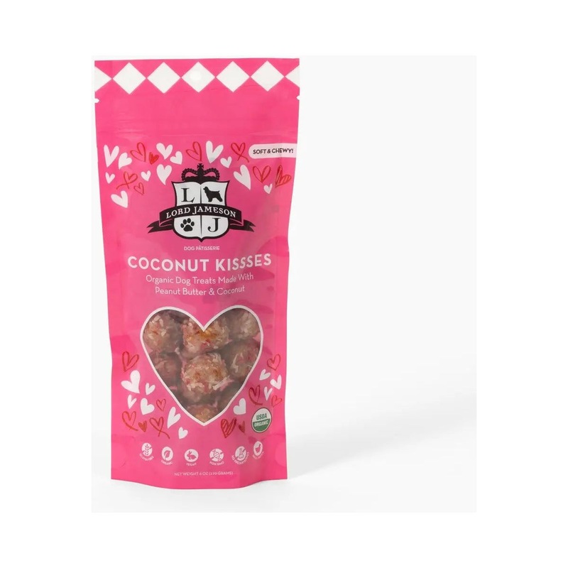 Lord Jameson Coconut Kisses Soft & Chewy Dog Treats 6oz.