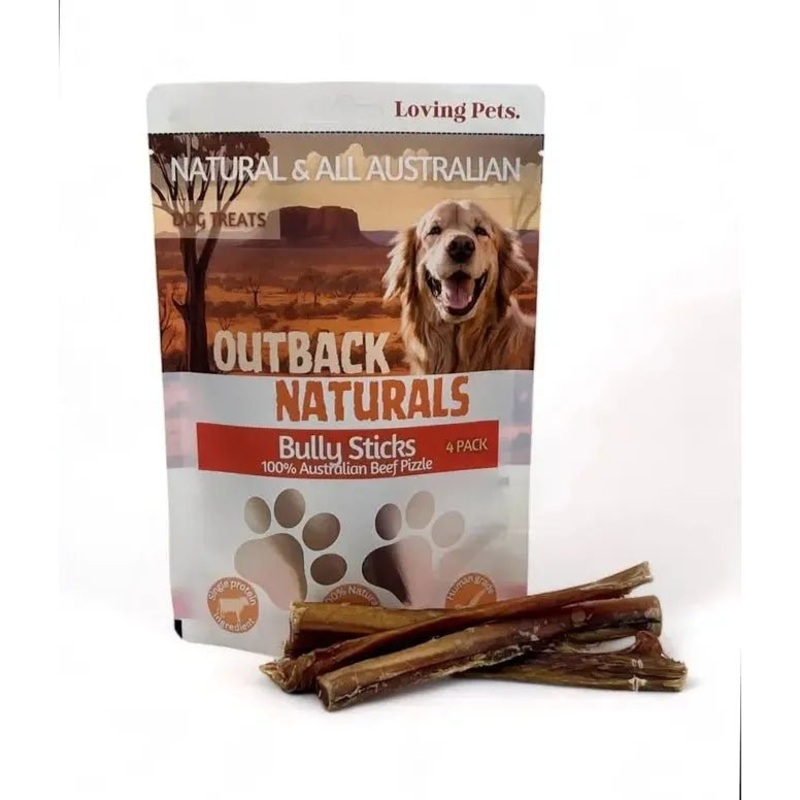 Loving Pets Australia Bullysticks Dog Treats 4 pack