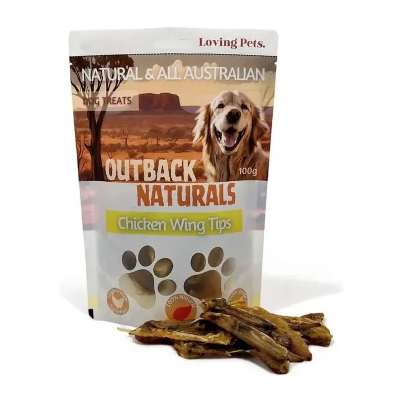 Loving Pets Australia Chicken Wing Tips Dog Treats 7.05 oz