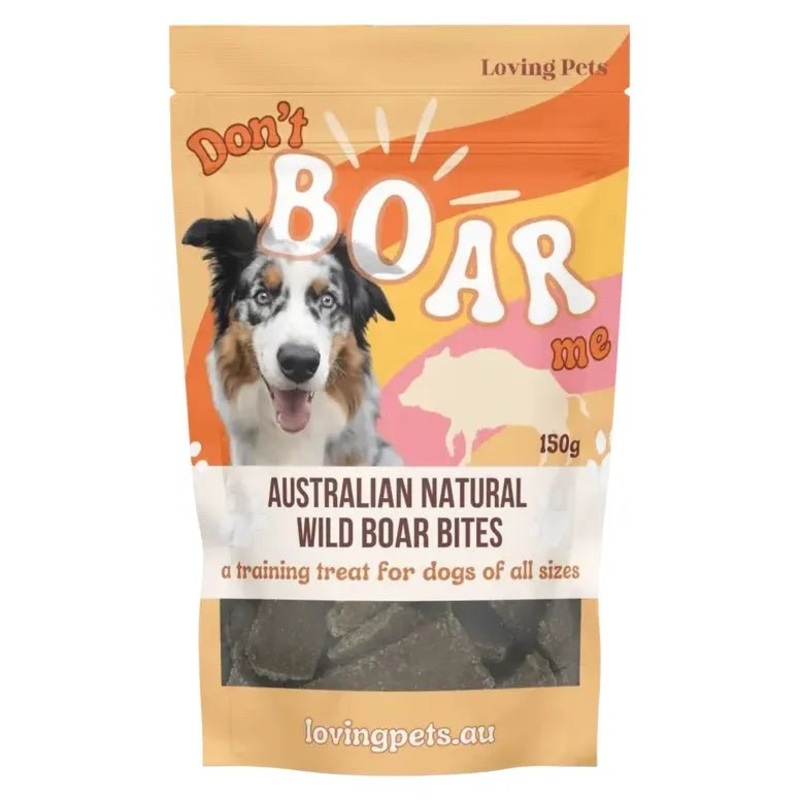 Loving Pets Australia Don’t Boar Me Wild Boar Bites Dog Treats 5.29 oz