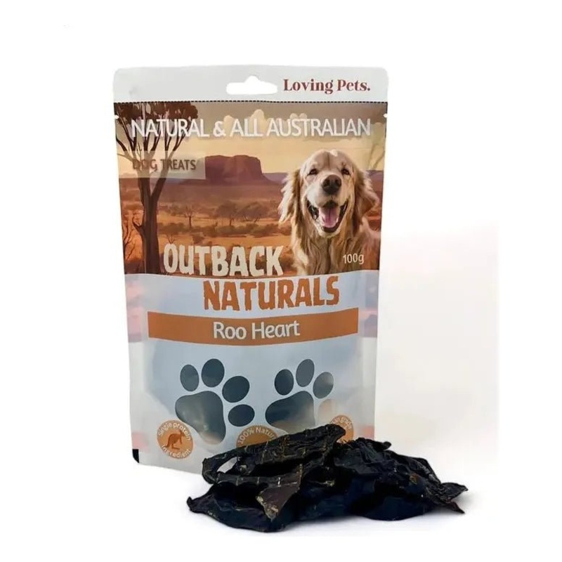 Loving Pets Australia Roo Heart Dog Treats 7.05 oz