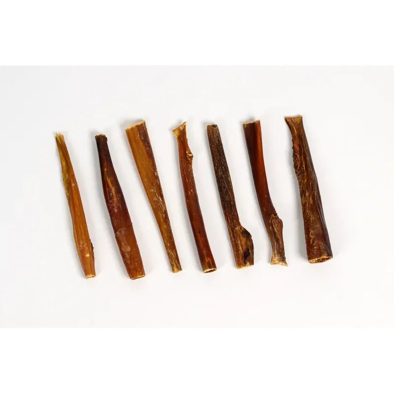 Natural Dog Chews Bully Sticks Skin for Dogs 6”