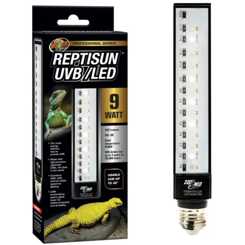 Zoo Med Professional Series Reptisun UVB/LED Bulb 9W
