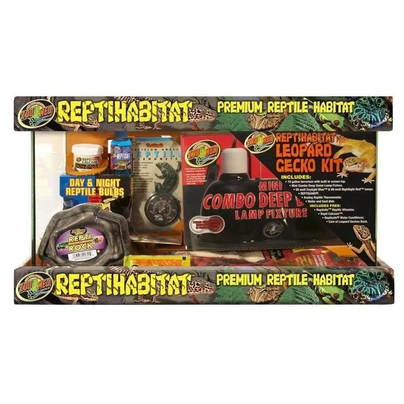 Zoo Med ReptiHabitat Leopard Gecko Tank Kit 10gal