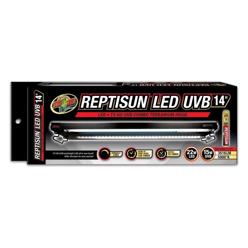 Zoo Med Reptisun LED UVB Combo Terrarium Hood