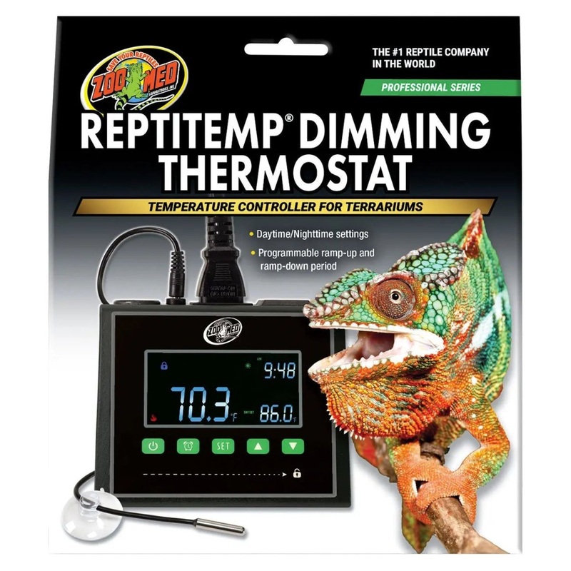 Zoo Med ReptiTemp Dimming Thermostat  Precision Heat Control for Your Reptile’s Habitat