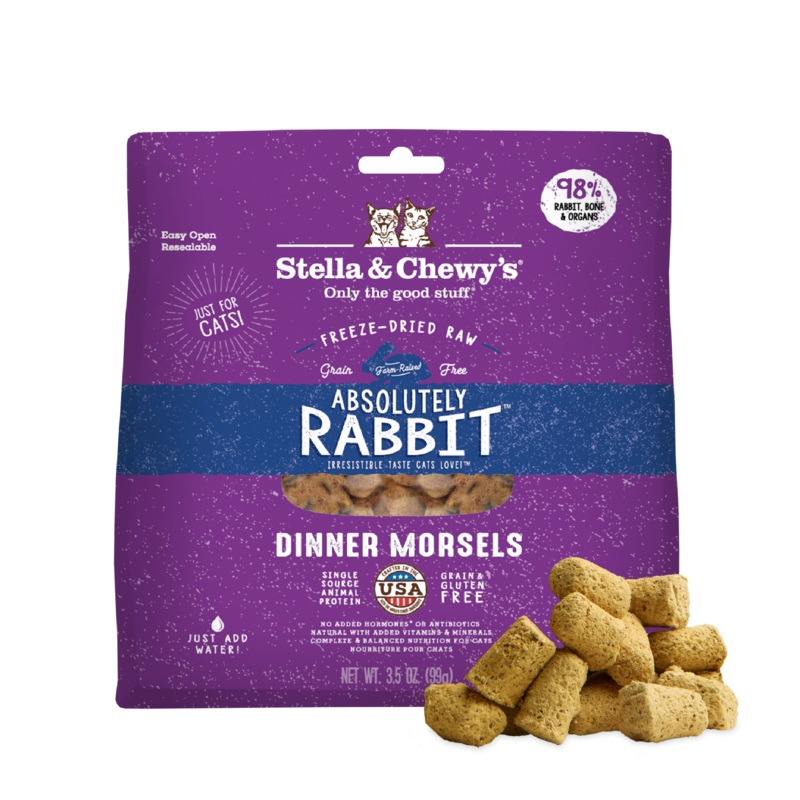 Absolutely Rabbit Freeze-Dried Raw Dinner Morsels