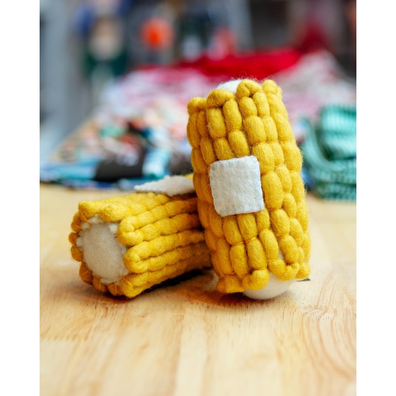 Boiled Wool Corn Dog Toy (FINAL SALE)