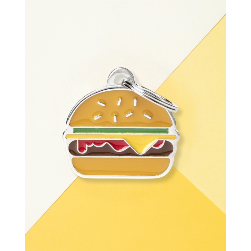 Buy Me a Burger Custom Pet ID Tag
