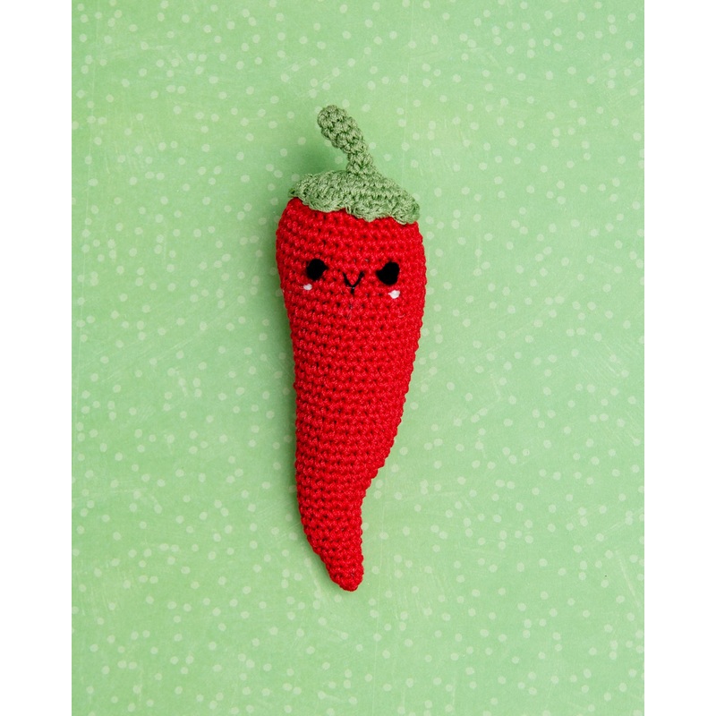 Chili P. Pepper Organic Cotton Knit Dog Toy
