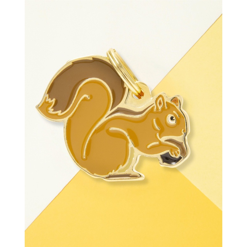 Nuts for Squirrels Custom Pet ID Tag