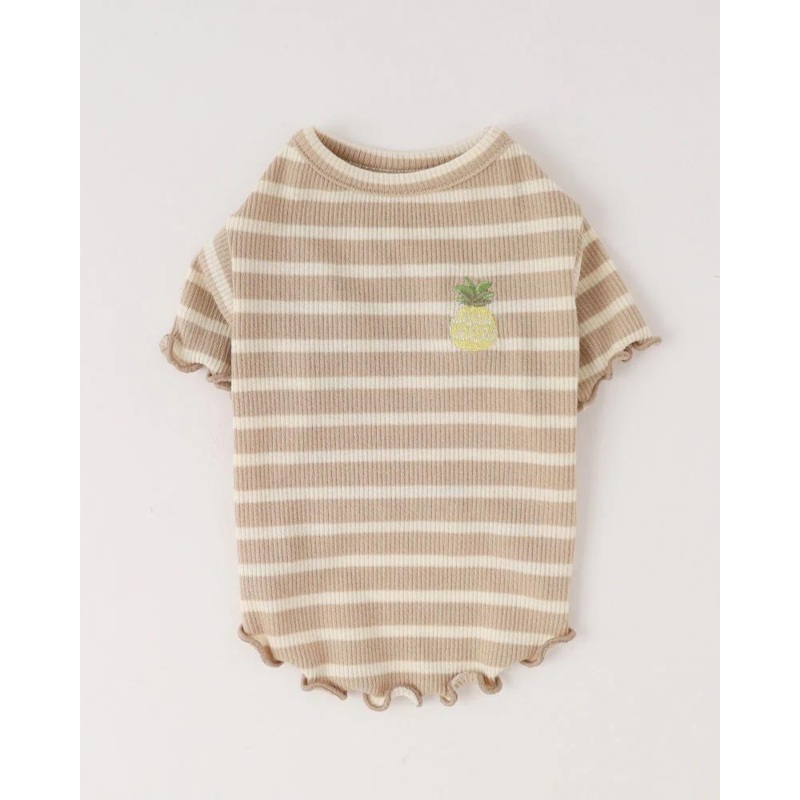 Ribbed Fruit Dog T-Shirts in Cherry or Pineapple (FINAL SALE)