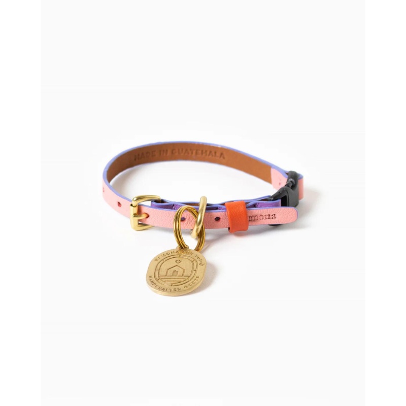 Sweet Leather Cat Collar (Made in Guatemala)
