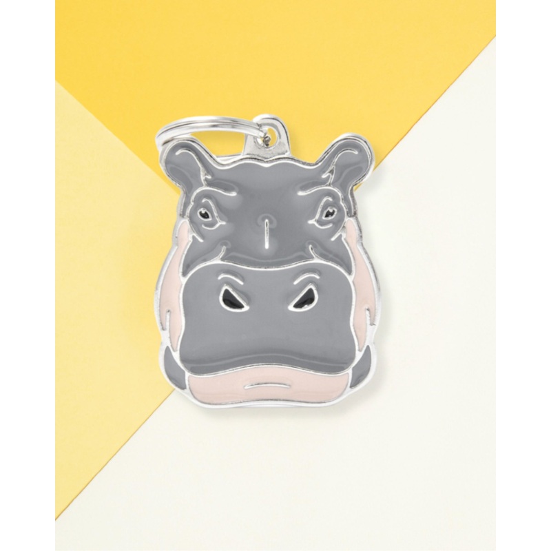 Totally Hippo Custom Pet ID Tag
