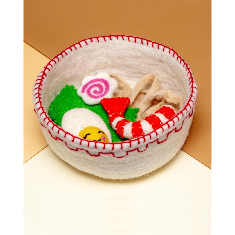 Wool Ramen Bowl Dog Toy