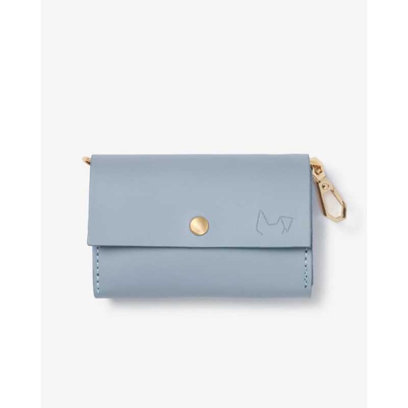 Classic Poop Bag Holder in Sky Blue (Made in Italy)