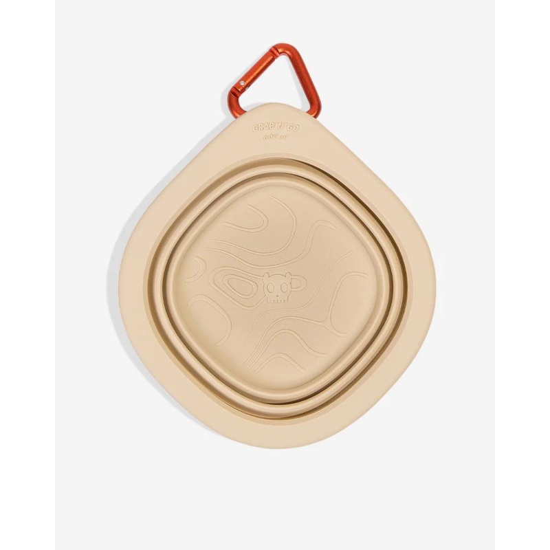 Collapsible Go Bowl in Biscotti
