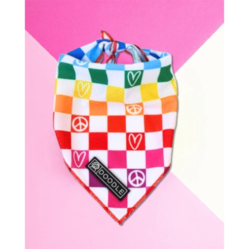 Cooling Dog Bandana in Pride Print