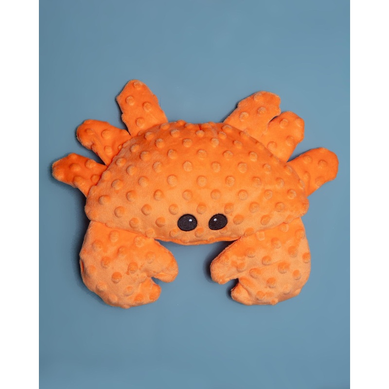Dotty the Crab Squeaky Plush Dog Toy