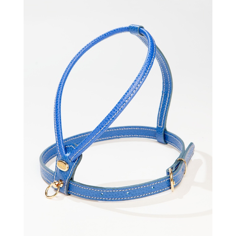 Italian Leather Harness in Blue << FINAL SALE >>