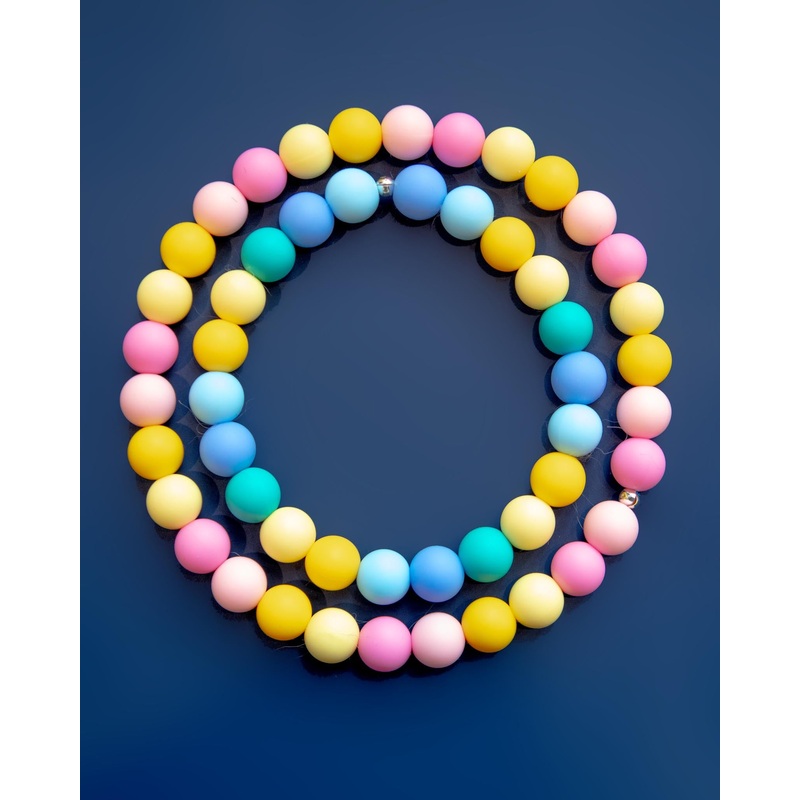 Silicone Beaded Necklace for Dogs (Made in the USA)