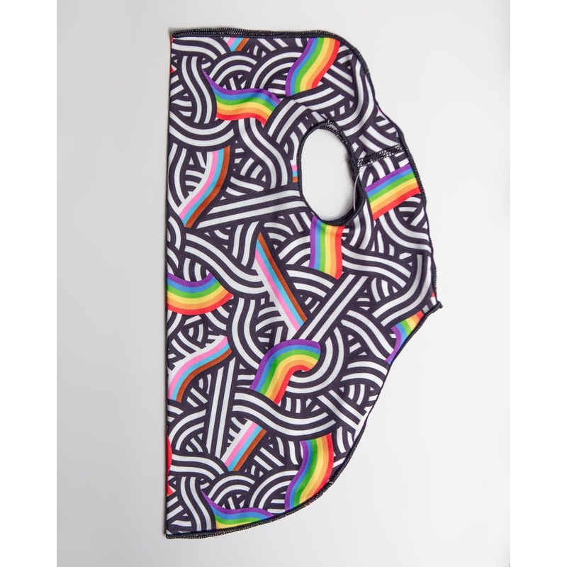 Sun Shield Tee in Rainbow Pride Print (Made in the USA) (FINAL SALE)