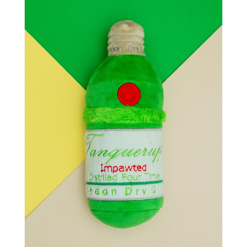 Tanqueruff Gin Squeaky Plush Dog Toy