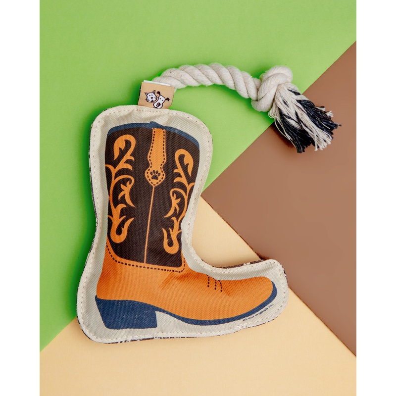 Cowboy Boot Rope Dog Toy