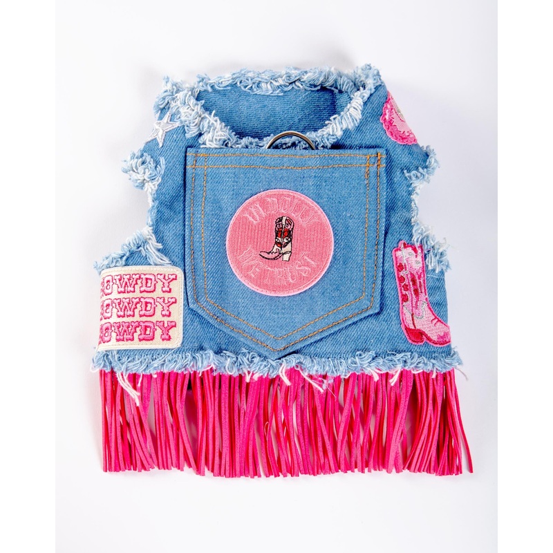 Denim Cowgirl Dog Harness (Made in the USA) (FINAL SALE)