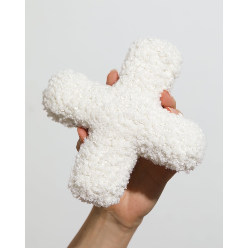 Hugs Boucle Squeaky Plush Dog Toy