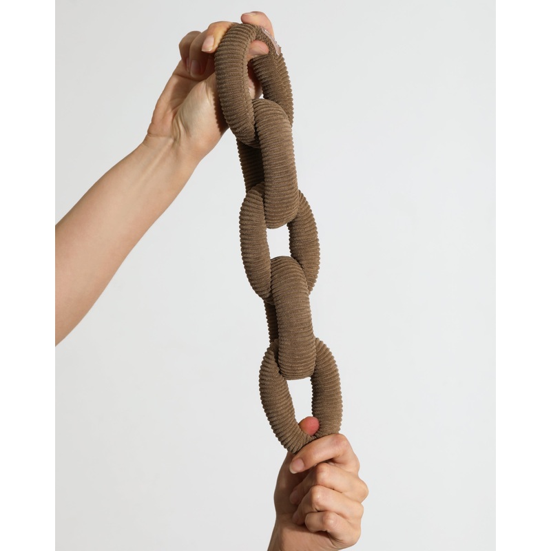 Many Links Plush Dog Toy (No Squeak)
