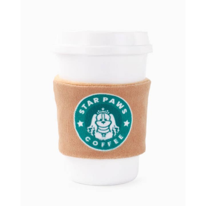 Starpaws Coffee Crinkle and Rubber Dog Toy (FINAL SALE)
