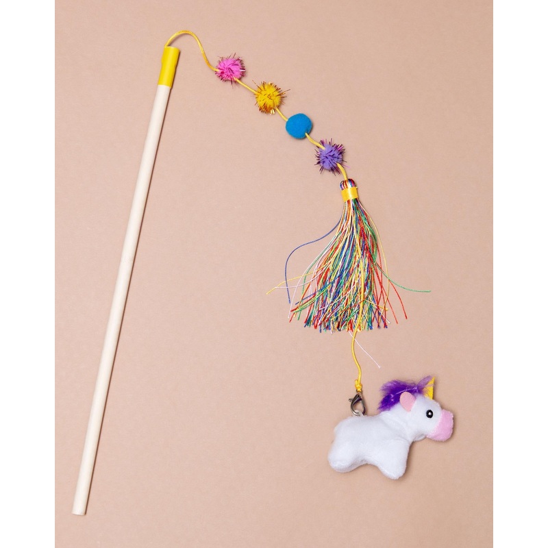 Unicorn Zippystick Cat Toy