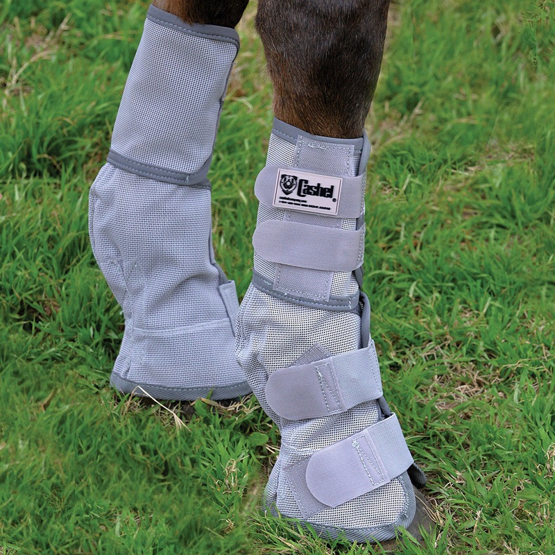 Crusader Leg Guards, Pair|Grey|Mini Pony|Small Pony|Large Pony|Draft
