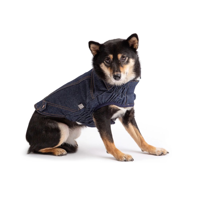 Dark Denim & Shearling Dog Jacket (FINAL SALE)