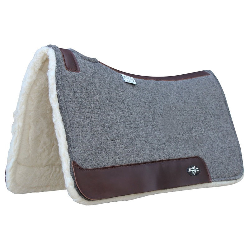 Professional’s Choice Deluxe 100% Wool Saddle Pad with Fleece