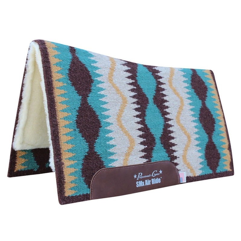 Professional’s Choice Serpentine Comfort-Fit SMx Air Ride Saddle Pad, 33 x 38