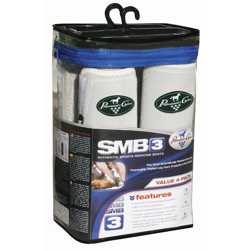 Professional’s Choice SMB 3 Spots Medicine Boots for Horses Value Pack (set of 4)