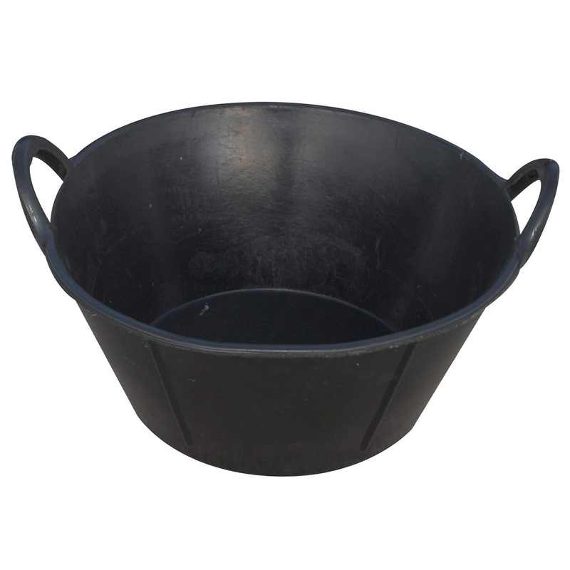 Rubber Feeding and Watering Pan/Tub with Handles