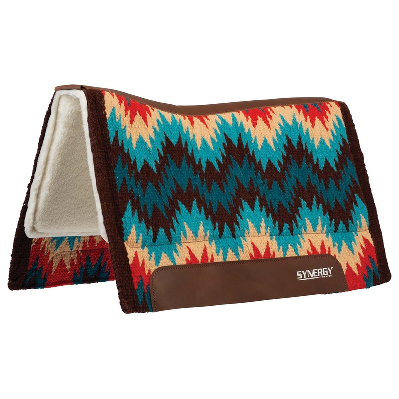 Weaver Synergy Contoured Performance Wool & Fleece Stampede Saddle Pad