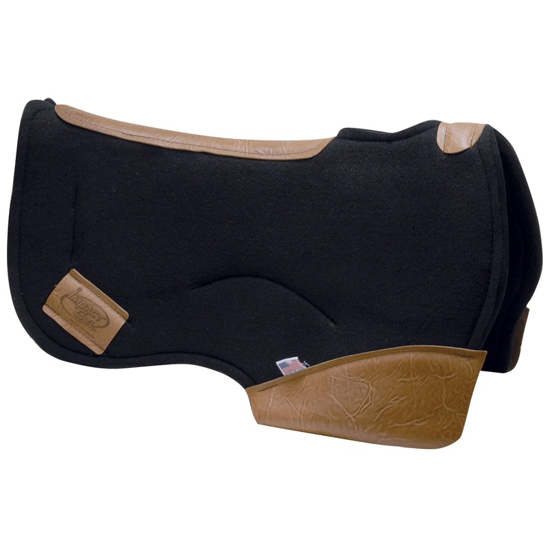 Contour Impact Gel Barrel Saddle Pad, 28 x 13