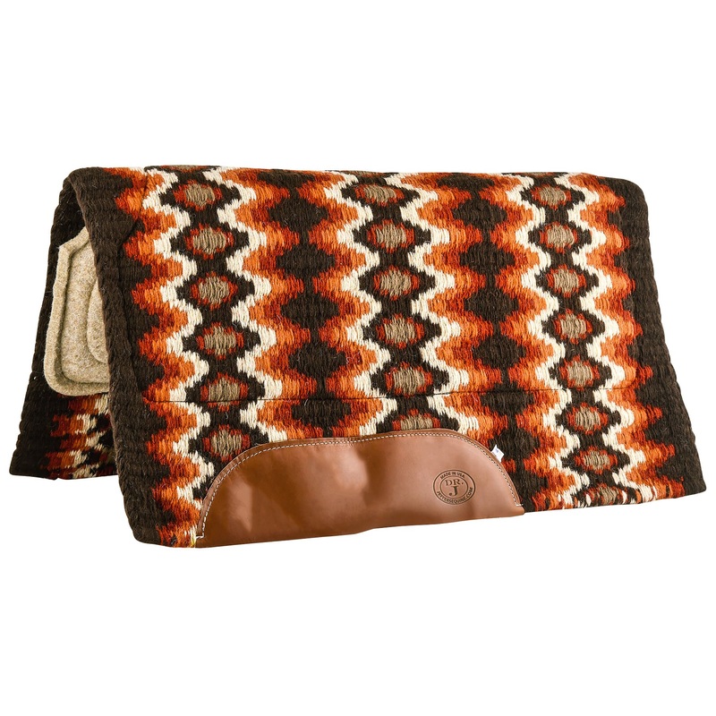 Mustang  Mohair Saddle Pad|Brown/Tan/Rust|Black/White/Gray|Turquoise/Blue/Brown
