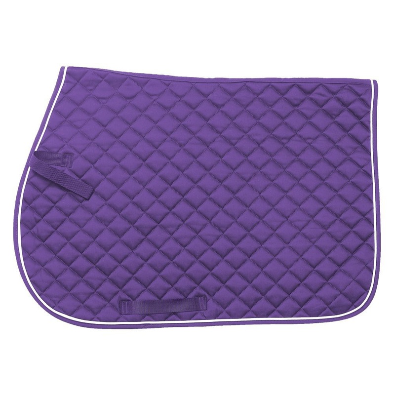 Quilted Event Saddle Pad|Purple|Green|Red|Blue/Royal|White|Blue/Navy|Pink|Black