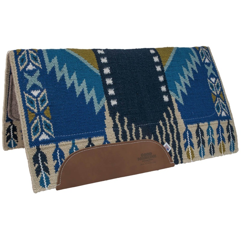 Reining Glory 100% New Zealand Wool Saddle Blanket with Wool Bottom