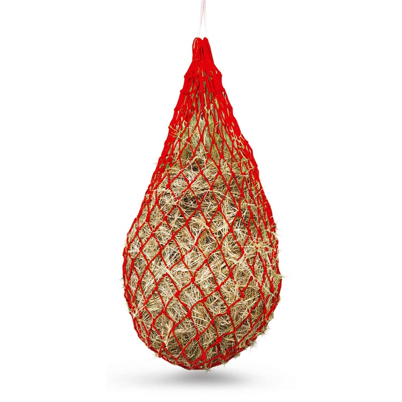Slow Feed 2 x 2 Nylon Hay Net for Horses, Red