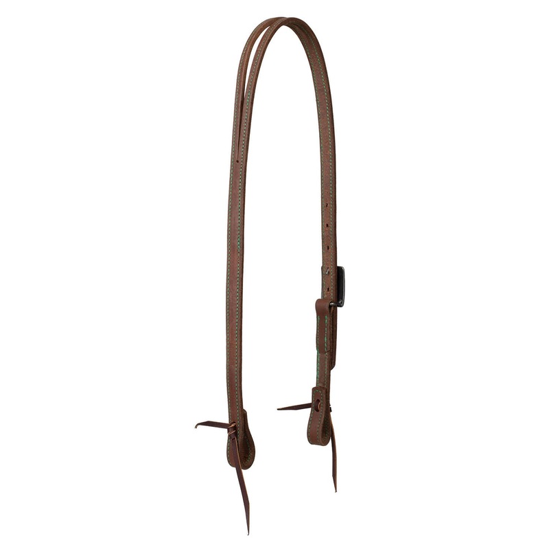 Synergy Harness Leather Headstall with Designer Hardware, 3/4, Split Ear