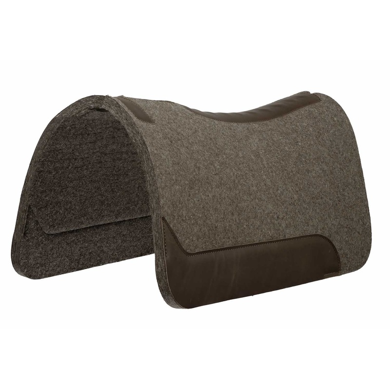 Weaver 100% Wool Contoured Horse Saddle Pad, 31 x 32 x 3/4