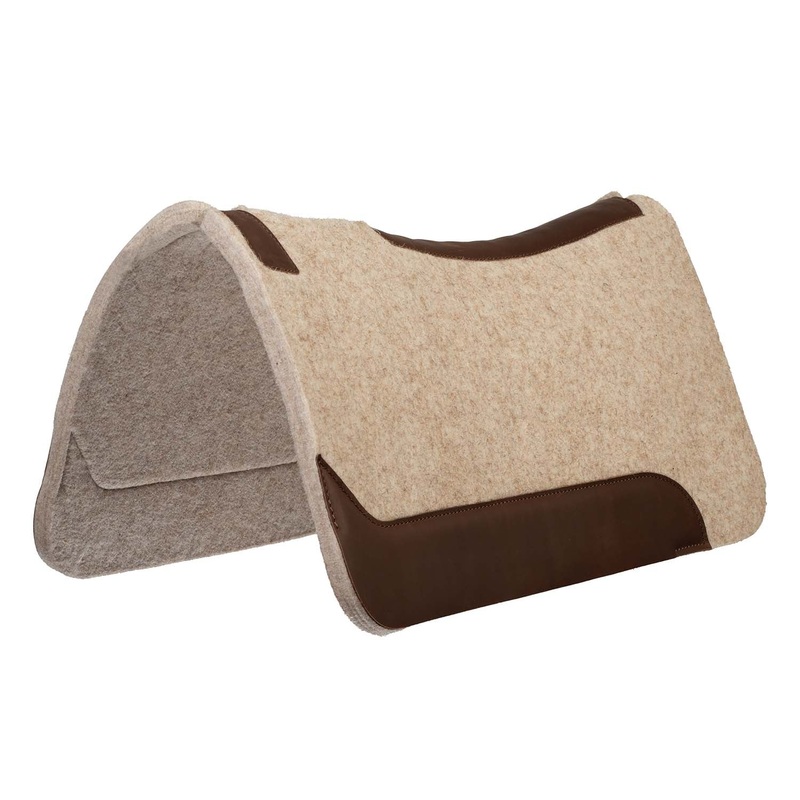 Weaver Wool Blend Contoured Horse Saddle Pad, 31 x 32 x 3/4