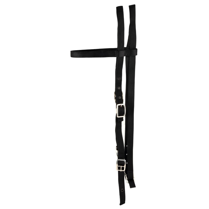 Western Browband Horse Headstall, 2-Ply Nylon