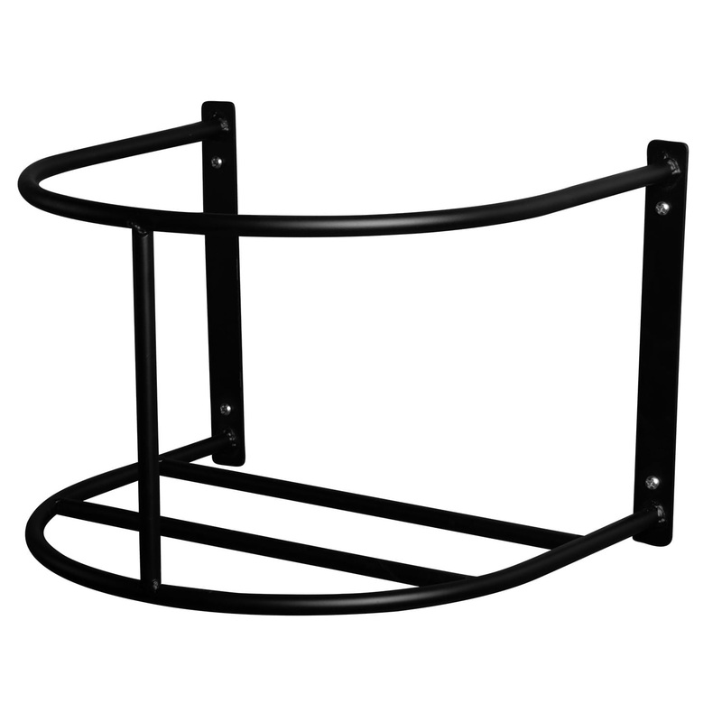 20 Quart Flat-Back Bucket Holder, Black